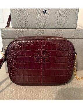 Tory Burch Burgundy Crossbody Bag